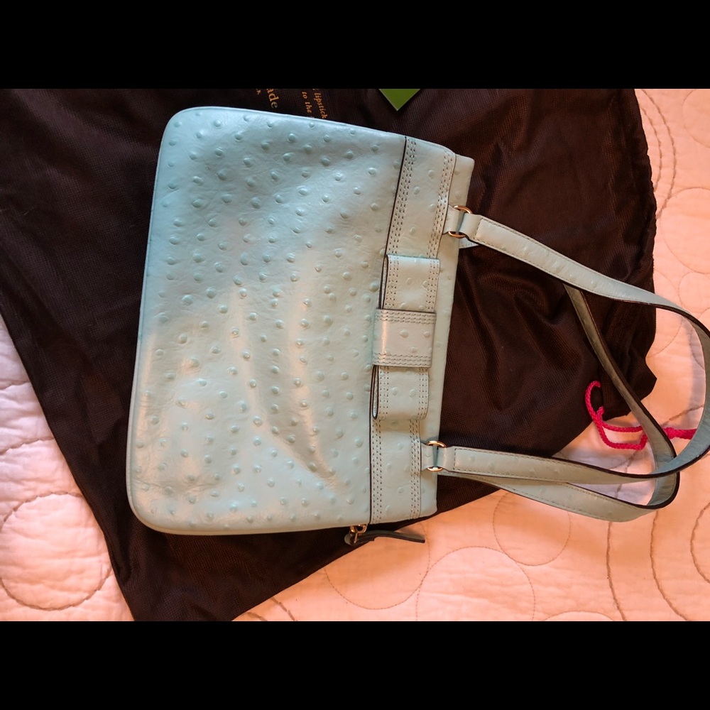 kate spade ostrich leather purse